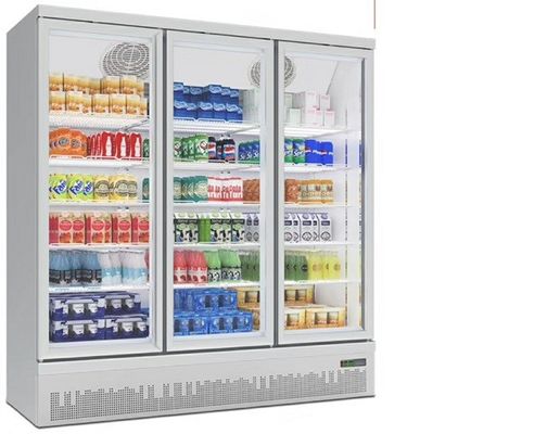 3 όρθιο γυαλί 1250L ψυκτήρων πορτών για το παγωτό και τα παγωμένα τρόφιμα