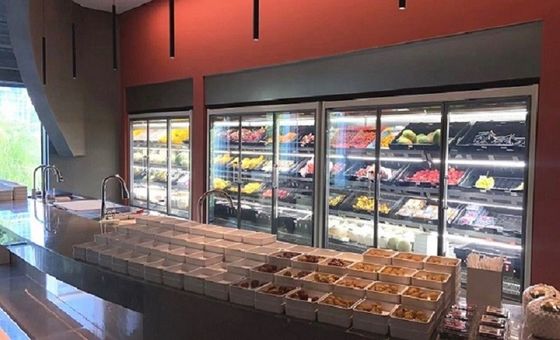 Όρθιες πόρτες γυαλιού υπεραγορών εμπορικές πιό δροσερές 4/5 μακρινός τύπος πορτών