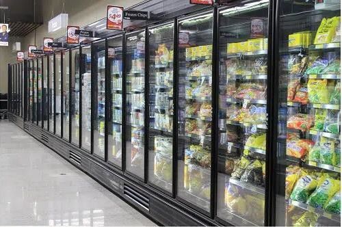 Ανεξάρτητη όρθια χαμηλή θερμοκρασία 3 ψυκτήρων πορτών γυαλιού 4 5 6 πόρτες