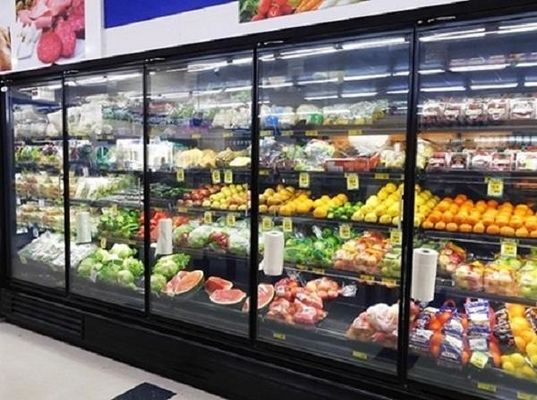 4/5/6 πορτών εμπορικό γυαλιού πορτών ψυκτήρων γυαλιού υψηλό σημείο υπεραγορών πορτών πιό δροσερό